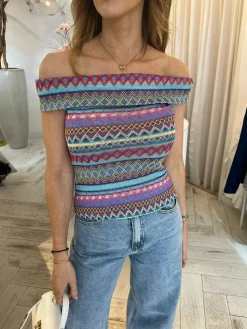 Best Sale Indy Multicolor Blue Tops & Blousjes