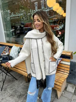 Store Inspired Blanked Jacket Beige Vesten