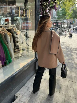 Store Inspired Scarf Coat Camel Jassen