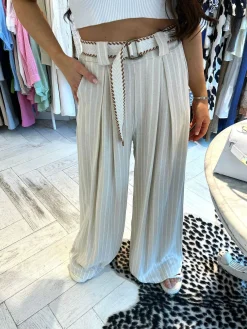 Store Ivey Lurex Linen Pants Broeken