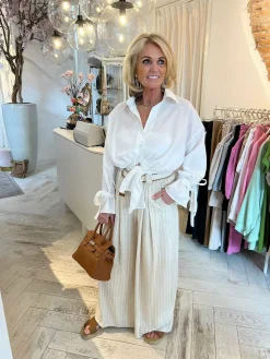 Store Ivey Lurex Linen Pants Broeken