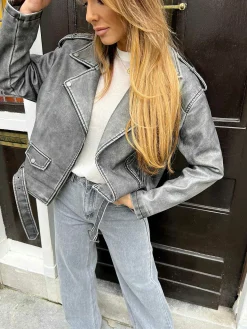 Fashion Jalou Wide Fit Jeans Grey Broeken