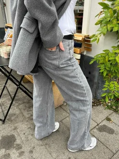 Fashion Jalou Wide Fit Jeans Grey Broeken