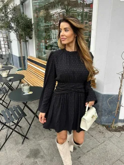 Store Jamie Heart Dress Black Jurken