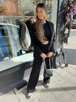 Cheap Jog Suit Set Black Sets