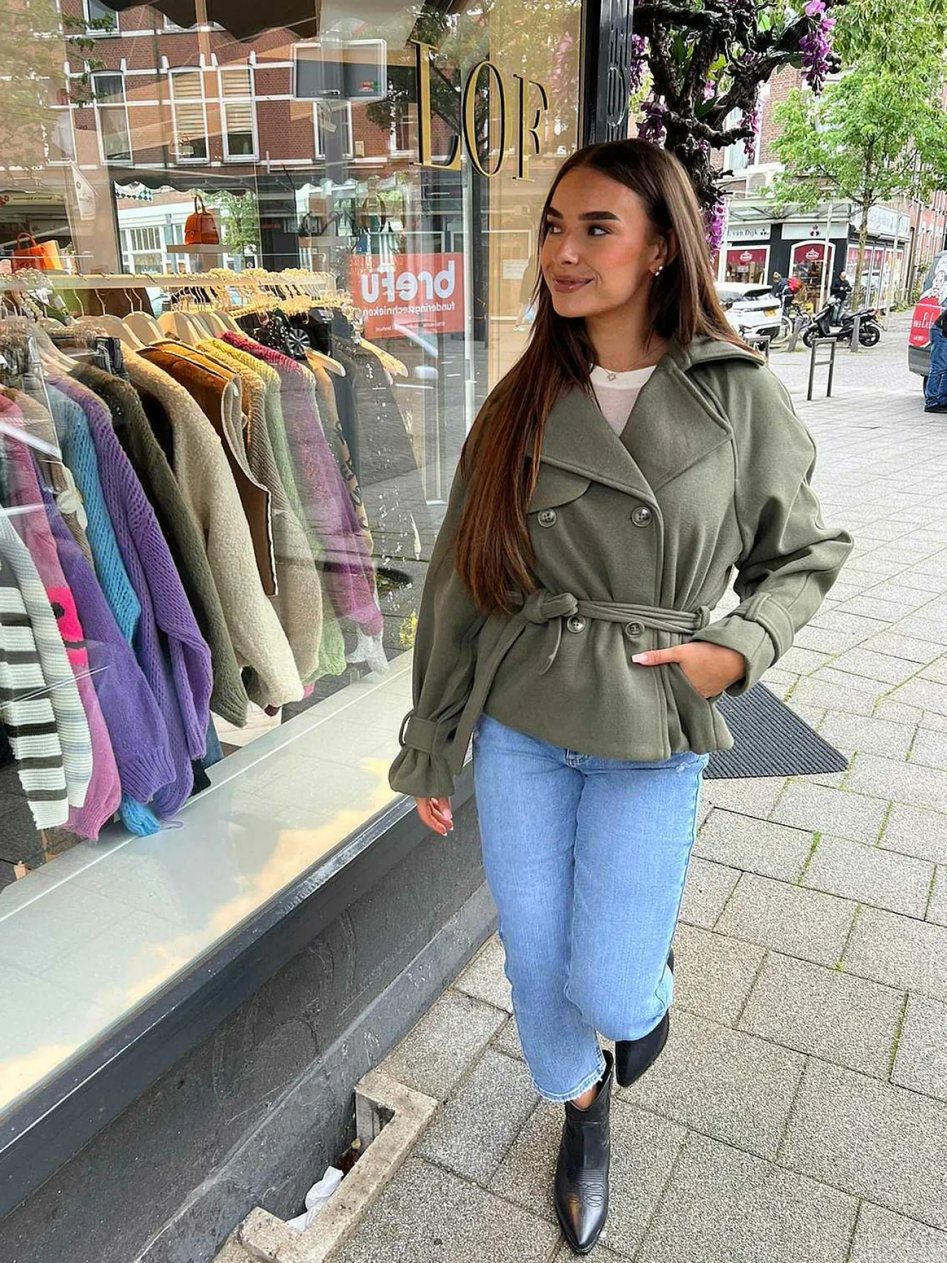 Flash Sale Josie Trenchcoat Short Army Jassen