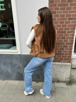 Online Kayley Ripped Knee Jeans Blue Broeken