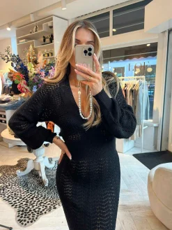 Clearance Layla Maxi Dress Black Jurken