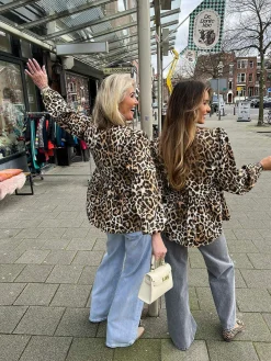 Cheap Leo Bow Blouse Tops & Blousjes