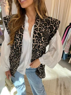 Hot Leo Cap Sleeve Gilet Gilets