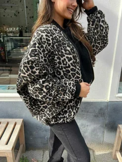 Best Sale Leo Oversized Bomber Jacket Jassen