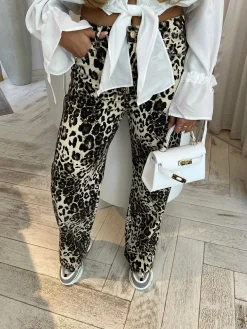 Store Leo Wide Leg Jeans Broeken