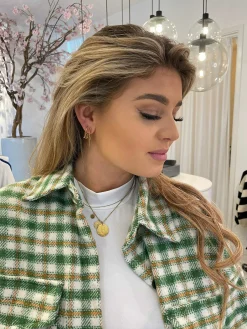 Best Letter Bedel Round Gold Kettingen