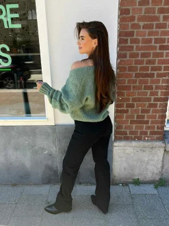 Cheap Lexi Extra Long Jeans Black Broeken