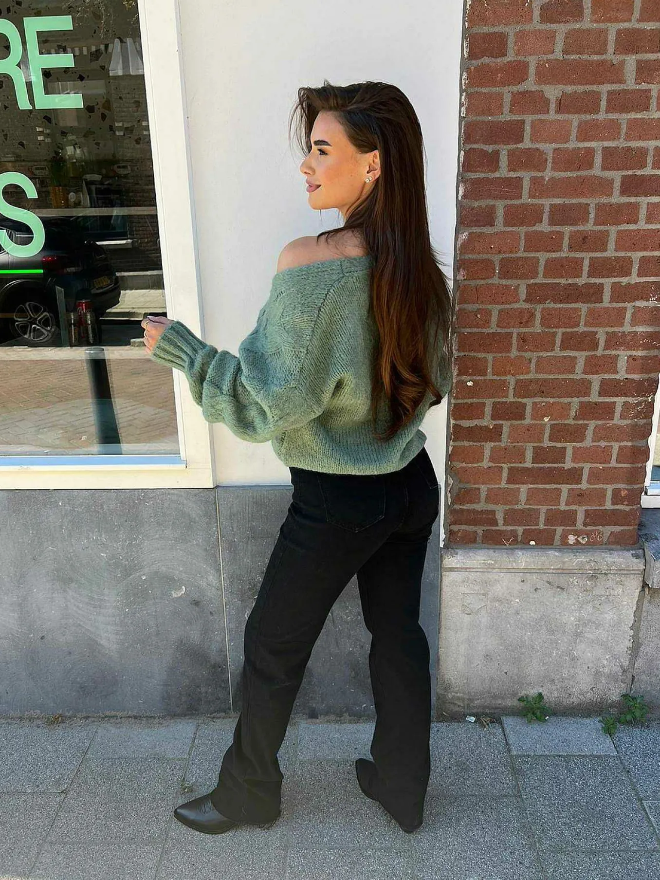 Cheap Lexi Extra Long Jeans Black Broeken