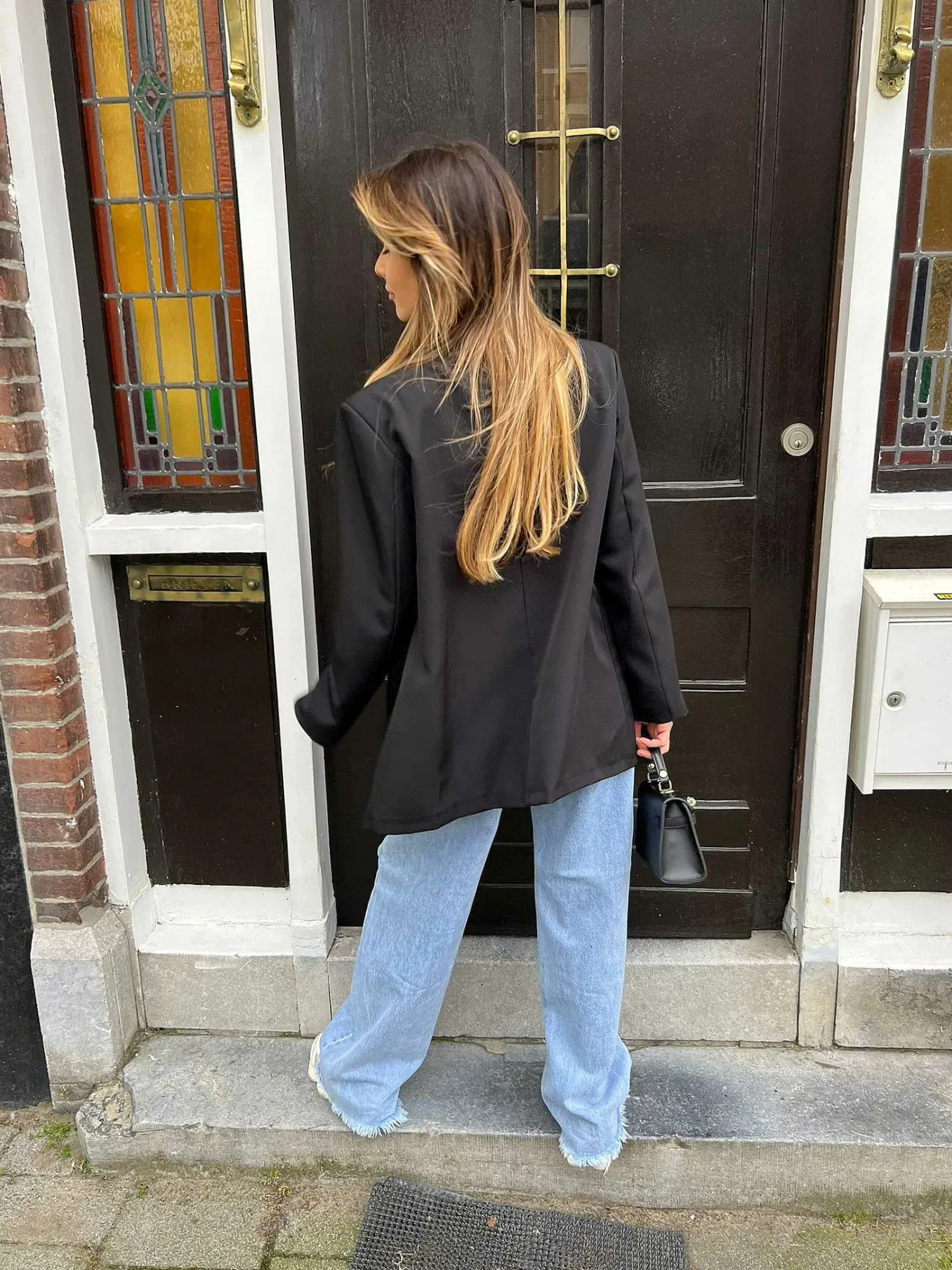 Shop Lima Oversized Blazer Black Blazers