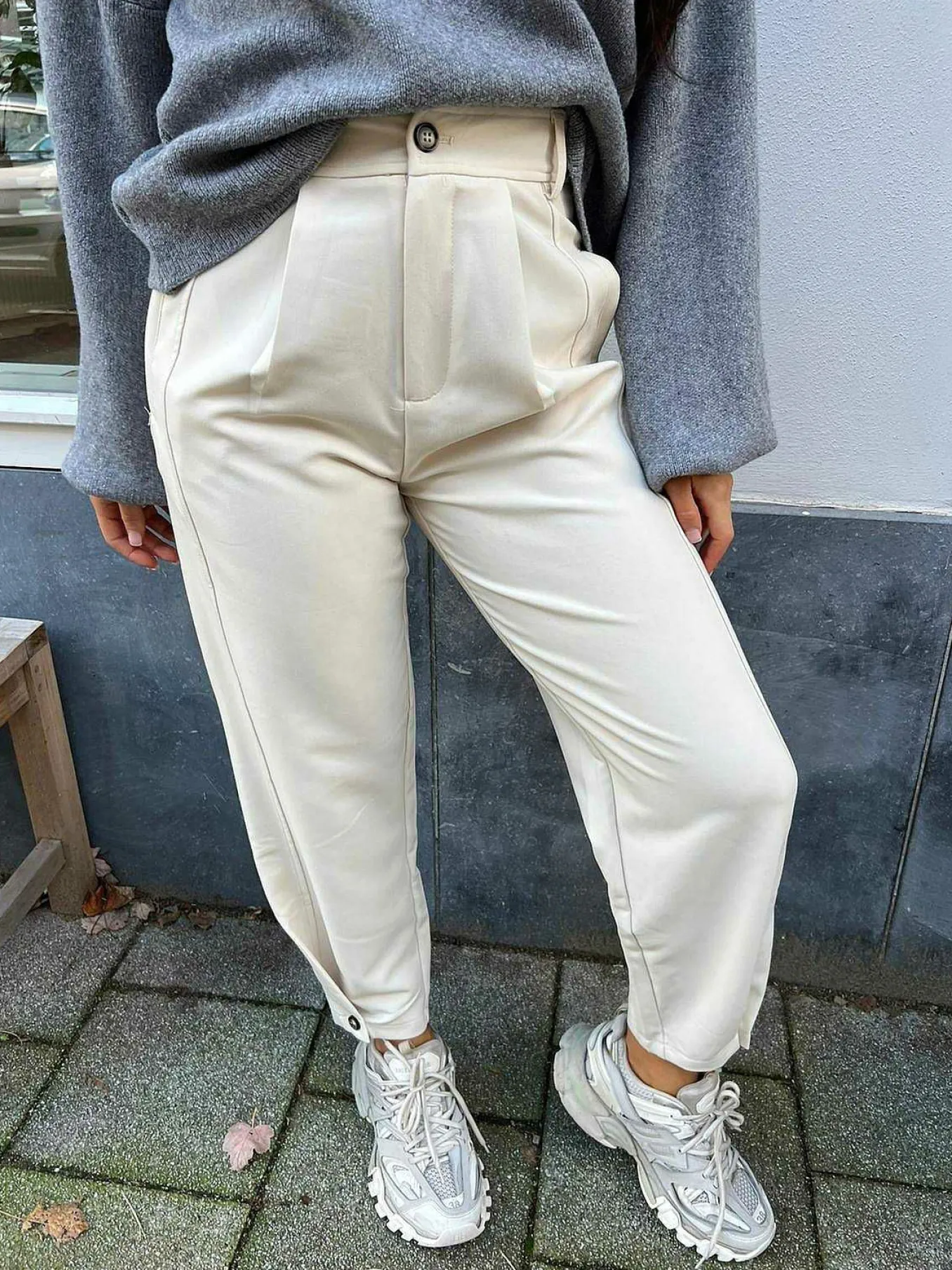 Clearance Liv Pantalon Beige Broeken
