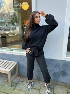 Cheap Liv Pantalon Black Broeken