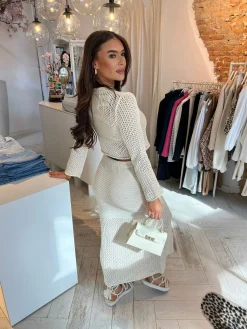 Fashion Maya Crochet Set Light Beige Sets