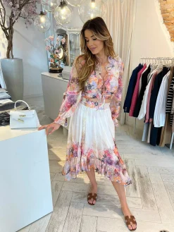 Shop Meave Multicolor Flower Set White Sets