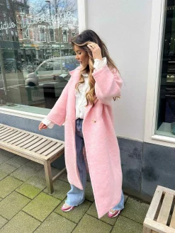 Cheap Melanie Coat Baby Pink Jassen