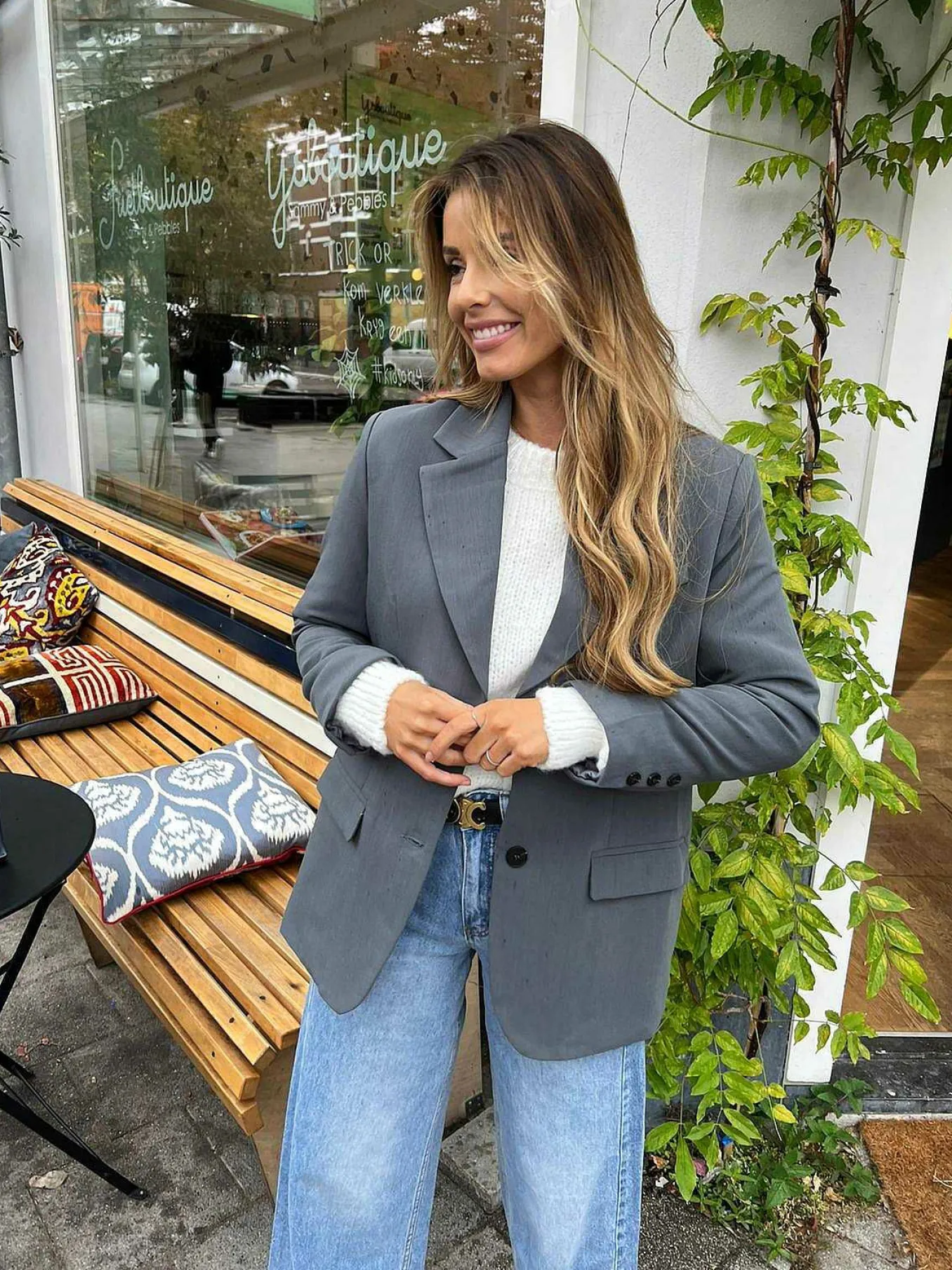 New Molly Oversized Blazer Dark Grey Blazers