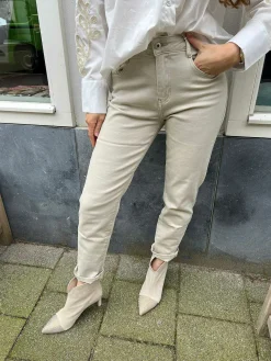 Store Mom Jeans Beige Broeken
