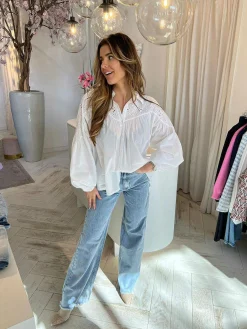 Flash Sale Noah Broderie Blouse Off White Tops & Blousjes