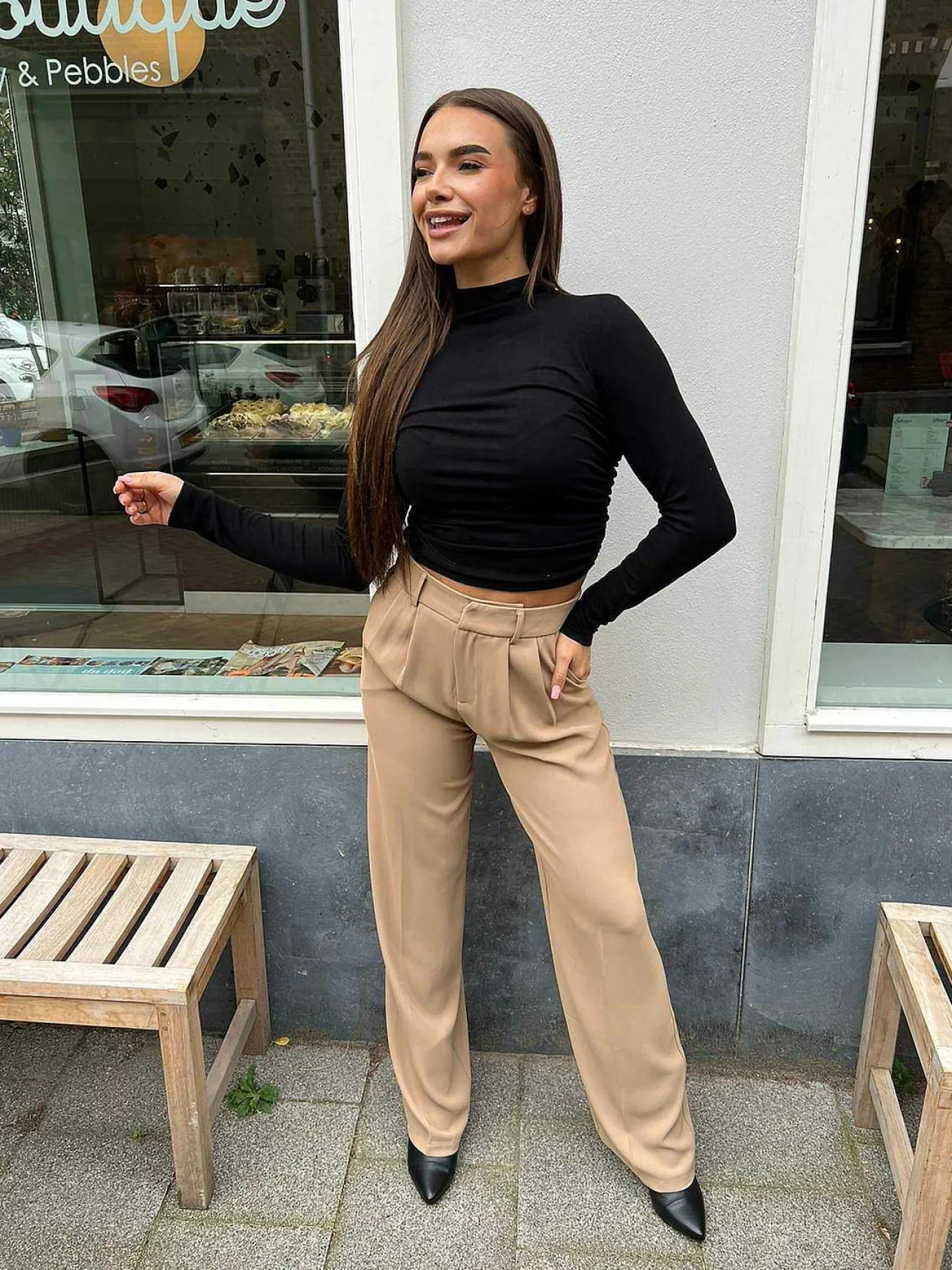 Store Paige Pantalon Camel Broeken