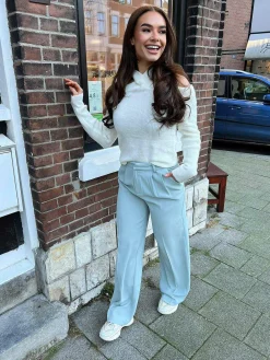 Cheap Paige Pantalon Mint Broeken