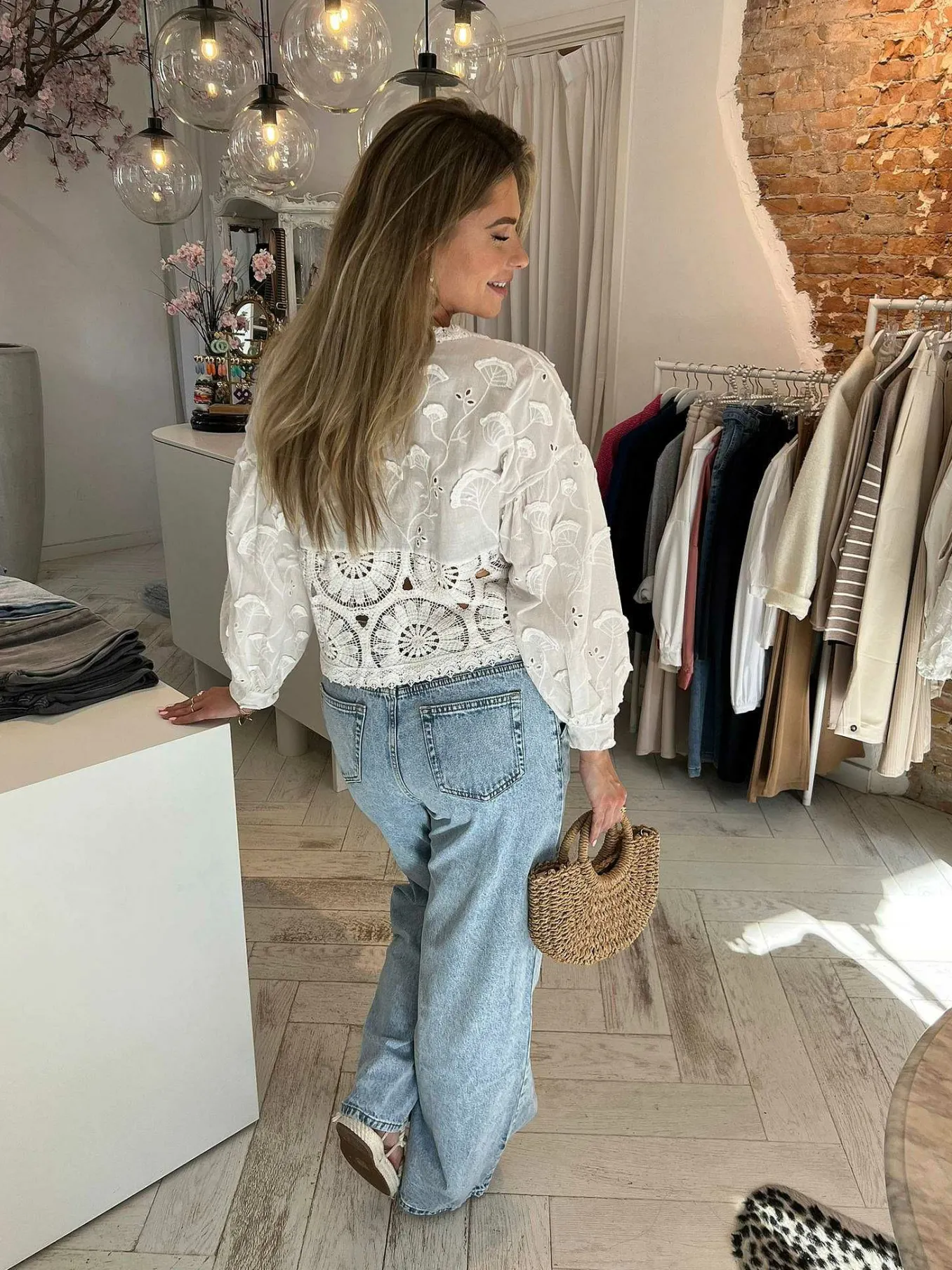 Online Roxy Broderie Blouse White Tops & Blousjes