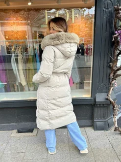 Hot Roxy Puffer Coat Taupe Jassen