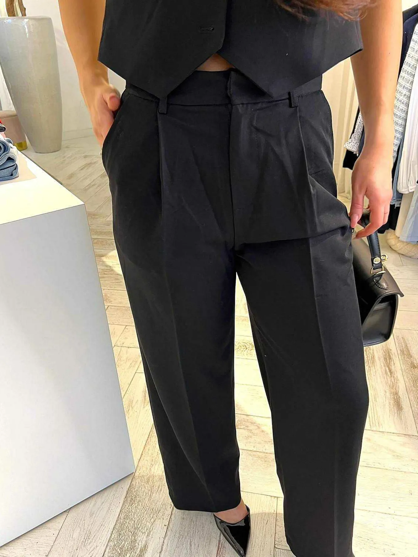 Outlet Saar Pantalon Black Broeken