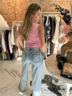 Sale Saar Perfect Gilet Pink Gilets