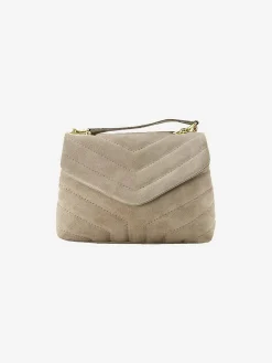 Best Sale Seline Bag Suede Taupe Tassen