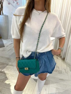 Hot Sophia Bag Emerald Green Gold Medium Tassen