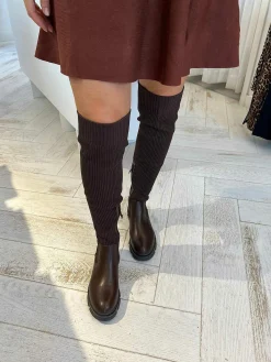 New Stacey Overknee Boots Choco Laarzen