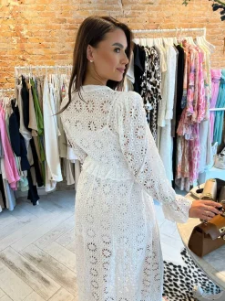 Fashion Susa Broderie Maxi Dress Jurken