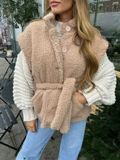 Clearance Teddy Bodywarmer Camel Gilets