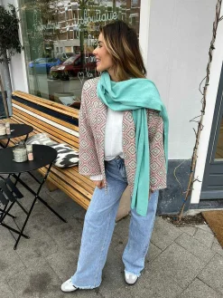 Cheap The Supersoft Scarf Mint Mutsen & Sjaals