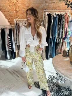 Flash Sale Yara Cropped Blouse Off White Tops & Blousjes