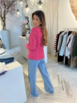 Best Yasmine Tweed Blazer Pink Blazers