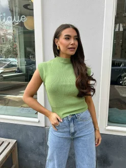 Hot Zarah Top Pistache Tops & Blousjes