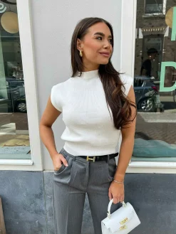 Online Zarah Top White Tops & Blousjes